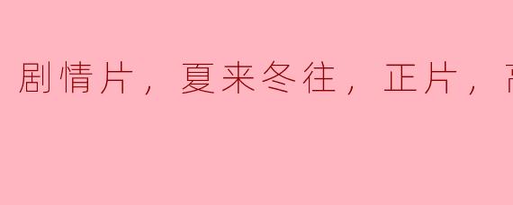 剧情片，夏来冬往，正片，高清版