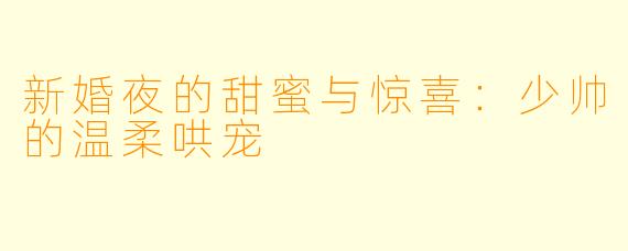新婚夜的甜蜜与惊喜：少帅的温柔哄宠