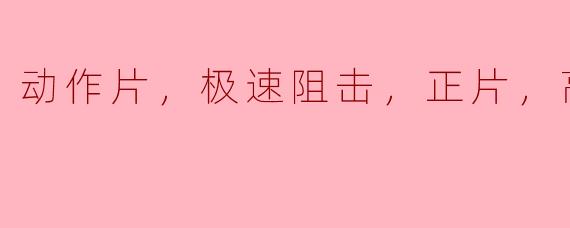动作片，极速阻击，正片，高清版