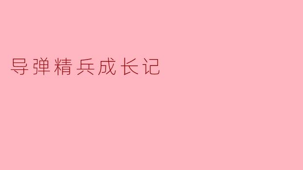 在导弹精兵的成长过程中,最重要的技能和素质是什么?****
