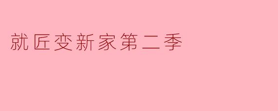 ** 《就匠变新家第二季》有什么新的看点和变化?**
