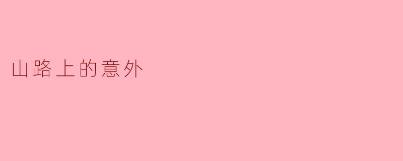 山路上的意外