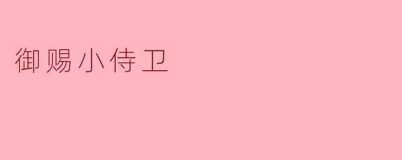《御赐小侍卫》这部作品主要讲述了什么故事?
