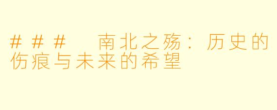 ### 南北之殇:历史的伤痕与未来的希望