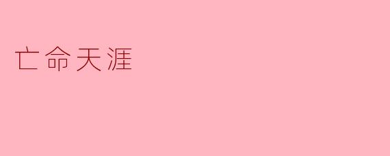 亡命天涯