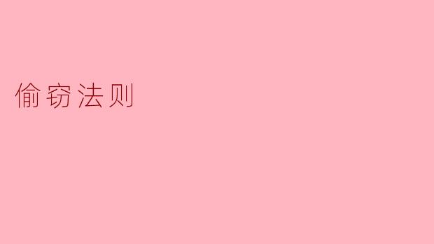 偷窃法则