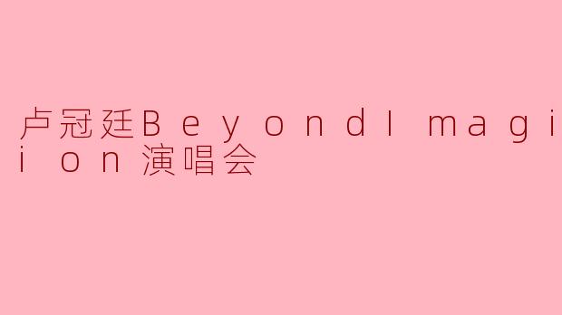 卢冠廷BeyondImagination演唱会