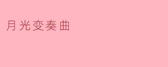 月光变奏曲:在夜色中寻找心灵的共鸣