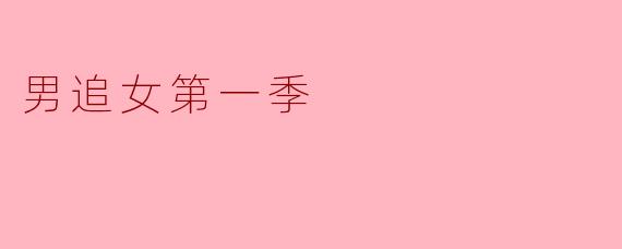 ### 探索爱情的真谛——《男追女第一季》评析