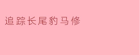追踪长尾豹马修
