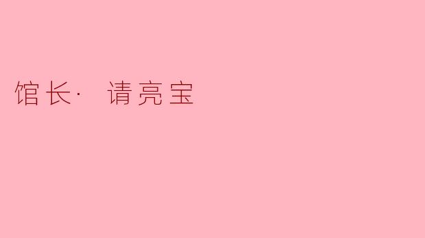 ### 馆长,请亮宝——文化遗产的守护者与传承者