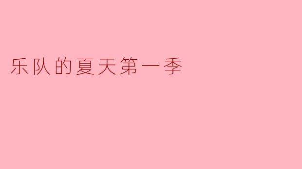 乐队的夏天第一季