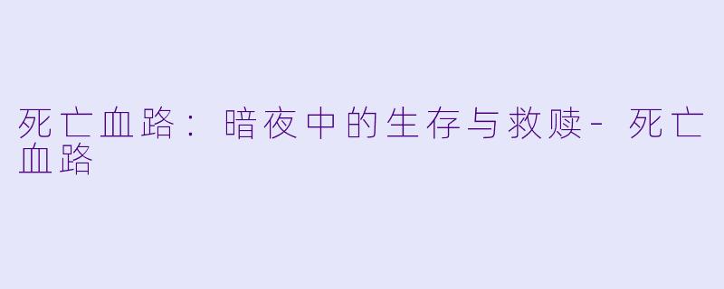 死亡血路：暗夜中的生存与救赎-死亡血路