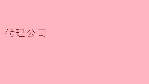 代理公司
