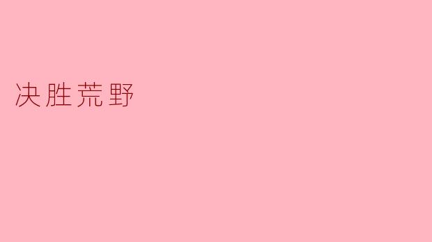 决胜荒野