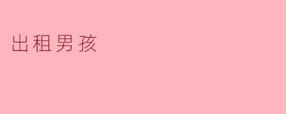 出租男孩