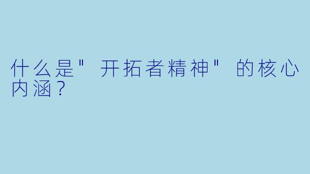 什么是