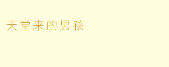 天堂来的男孩