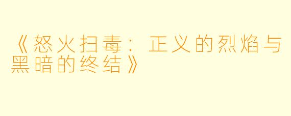 《怒火扫毒：正义的烈焰与黑暗的终结》