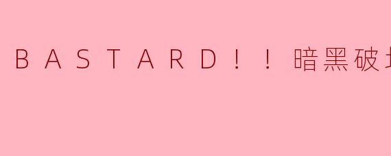 《BASTARD!!暗黑破坏神：暴力美学的狂想曲与永恒的英雄幻想》
