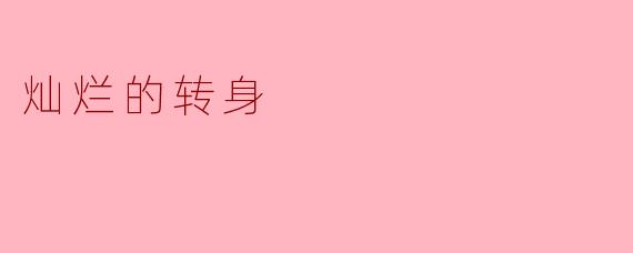 灿烂的转身