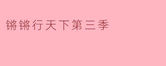 锵锵行天下第三季
